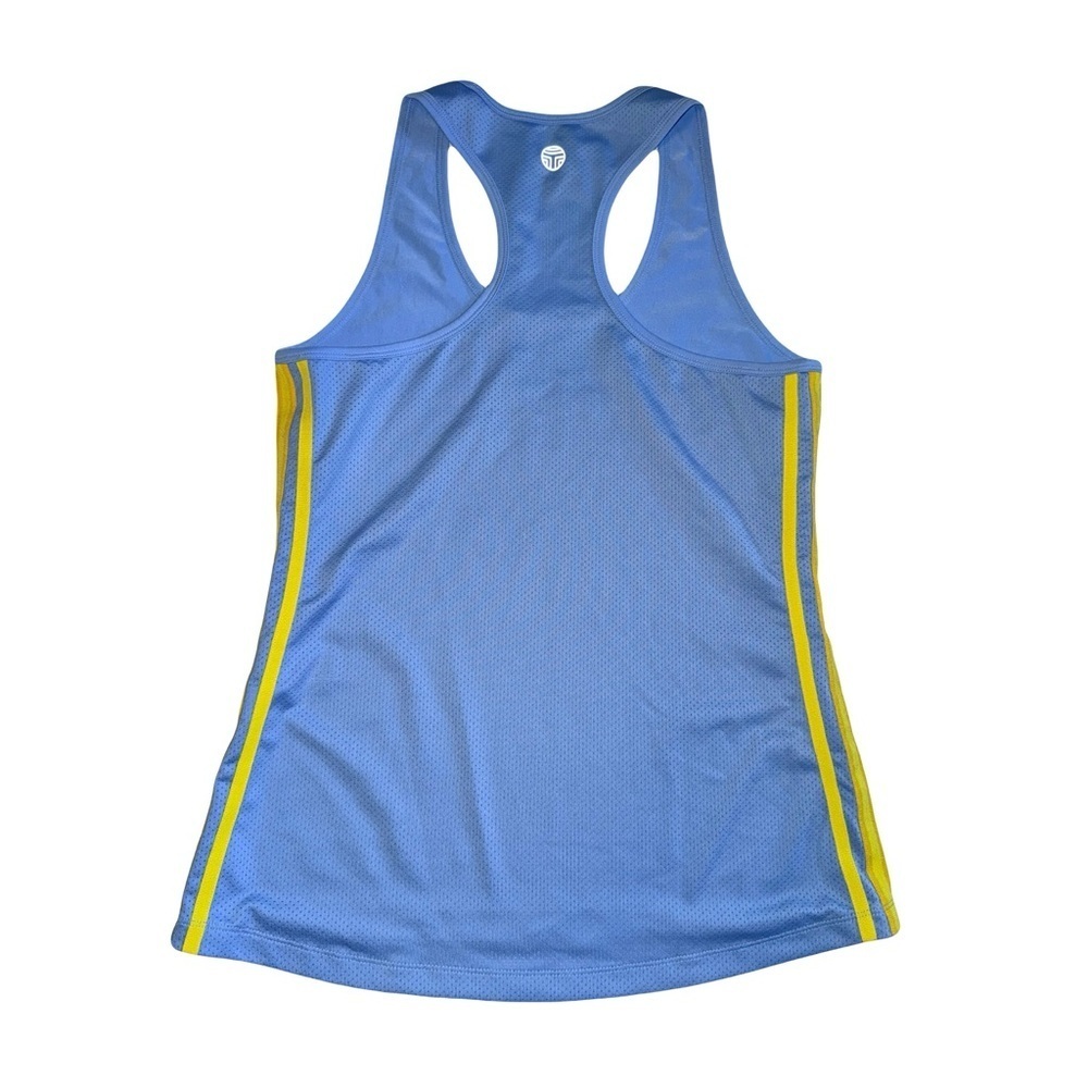 Tory Sport Contrast Stripe Performance Mesh Back Tank Small Like New